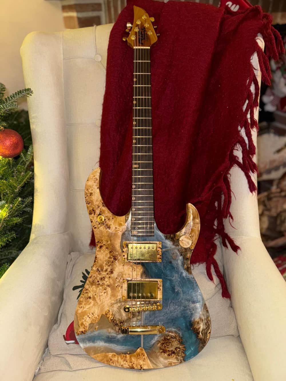 Epoxy Drvo Gitara (5)